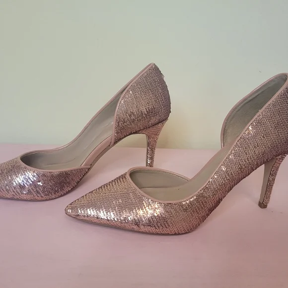 Rosegold sequin heels - Picture 3 of 5